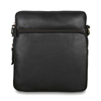 Чоловіча шкіряна сумка через плече Ashwood M52 Black