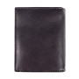Маленький женский кошелёк из гладкой телячьей кожи Ashwood V61 Black
