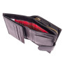 Маленький женский кошелёк из гладкой телячьей кожи Ashwood V61 Black