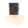 Маленький женский кошелёк из гладкой телячьей кожи Ashwood V61 Black
