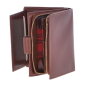 Коричневый женский кошелёк из гладкой телячьей кожи Ashwood V61 Chestnut