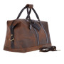 Велика дорожня сумка із вінтажної шкіри Ashwood Marcus Holdall Brown