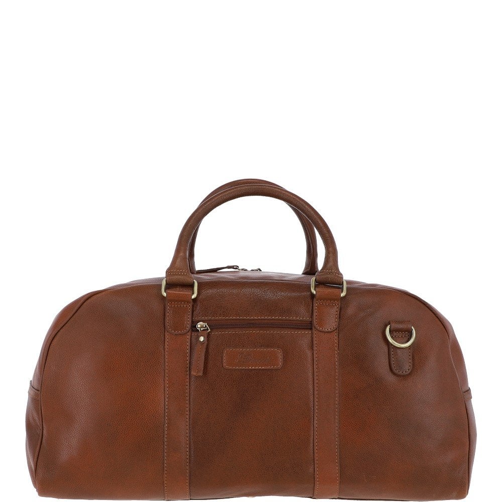 Шкіряна дорожня сумка коричневого кольору Ashwood Leather M-58 Tan