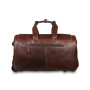 Шкіряна дорожня сумка-валіза на колесах Ashwood Leather 8146 Brown