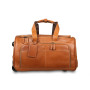 Шкіряна валіза на колесах коньячного кольору Ashwood Leather 8146 TAN