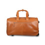 Шкіряна валіза на колесах коньячного кольору Ashwood Leather 8146 TAN