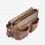 Руда шкіряна сумка через плече Hill Burry HB3062 Brown