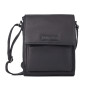 Шкіряна сумка через плече Hill Burry 15244HBlack Чорна