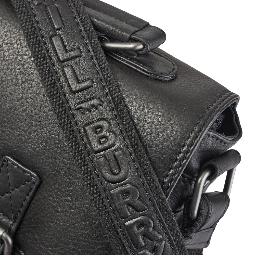 Шкіряна сумка-портфель міні Hill Burry 6198HB Black