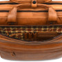 Большая кожаная сумка для ноутбука 17 дюймов Hill Burry HB4075B коньячная