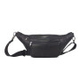 Стильная напоясная сумка из натуральной кожи Hill Burry HB15082 Black