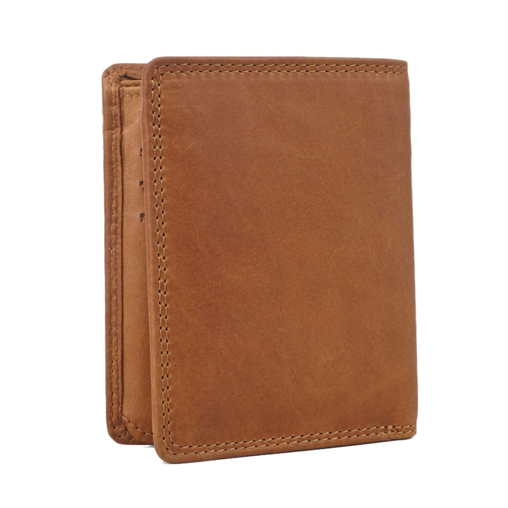 Мужской кожаный портмоне Hill Burry коричневий 5125HB Brown