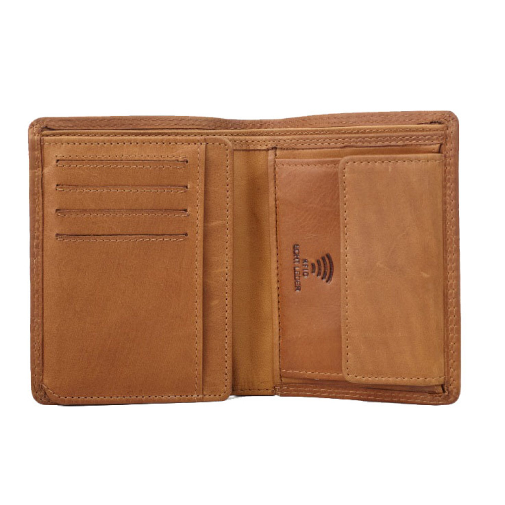 Мужской кожаный портмоне Hill Burry коричневий 5125HB Brown