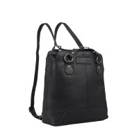 Стильная сумка-рюкзак из натуральной кожи Hill Burry HB4065Black