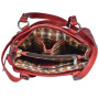Стильная сумка-рюкзак из натуральной кожи Hill Burry HB4065Red
