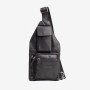 Нестандартная кожаная сумка кросс-слинг HILL BURRY HB3338 Black