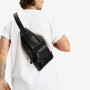 Нестандартная кожаная сумка кросс-слинг HILL BURRY HB3338 Black