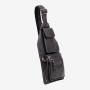 Нестандартная кожаная сумка кросс-слинг HILL BURRY HB3338 Black