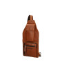 Нестандартная кожаная сумка кросс-слинг HILL BURRY HB3338 Brown