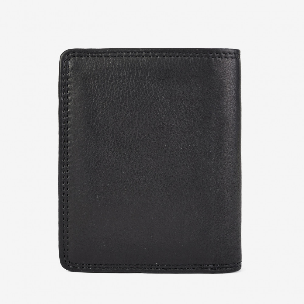 Чорний шкіряний портмоне Hill Burry HB6401A