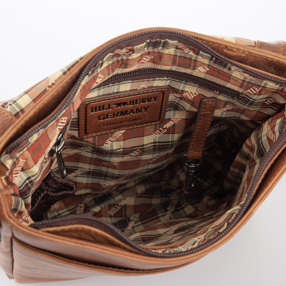 Чоловіча сумка месенджер HILL BURRY - 10096HB Brown