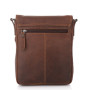 Коричнева шкіряна сумка через плече HILL BURRY - VC10041HB Brown