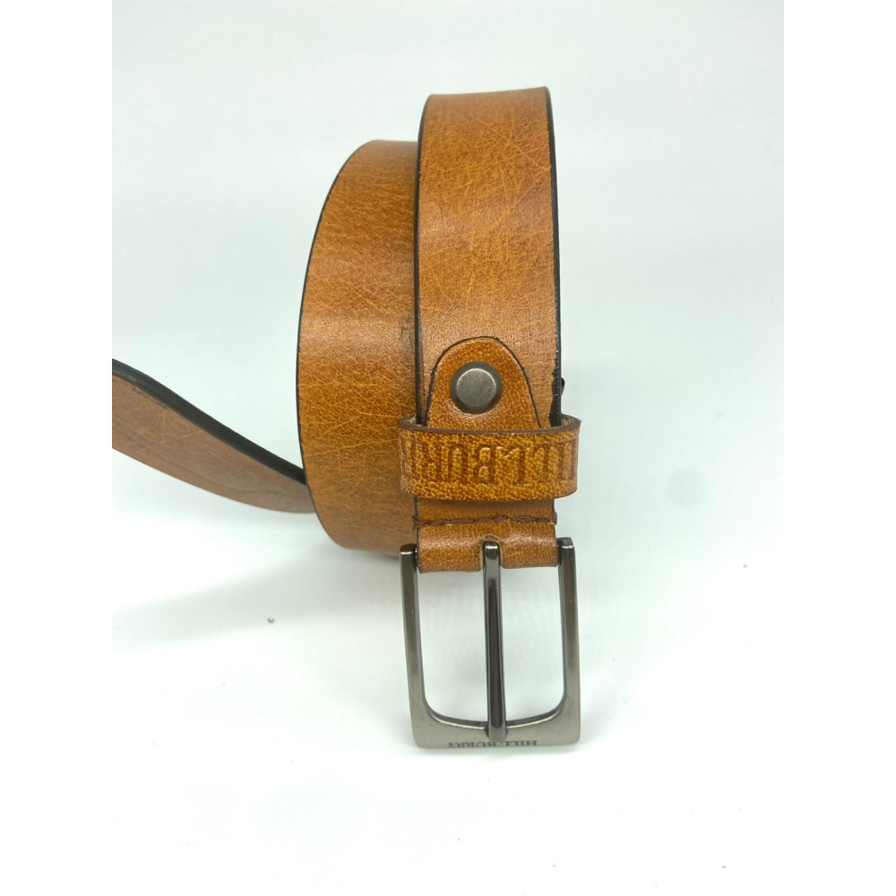 Рудий шкіряний ремінь 95 см Hill burry HB3044/30org
