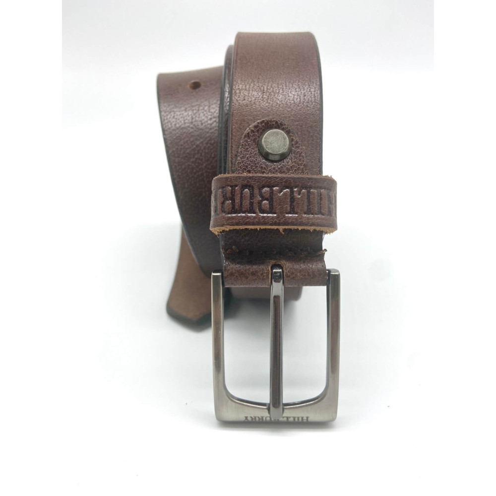 Коричневий шкіряний чоловічий ремінь Hill burry HB3044/30brown