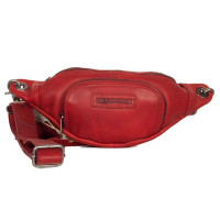 Червона сумка з натуральної телячої шкіри Hill Burry HB3314 Red