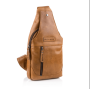 Шкіряна сумка-слінг терракотового кольору Hill Burry HB6101Brown