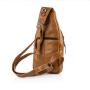 Шкіряна сумка-слінг терракотового кольору Hill Burry HB6101Brown