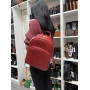 Женский кожаный рюкзак красного цвета Newery N3061CRR