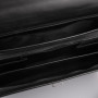 Чёрный кожаный классический портфель Newery N1104GA