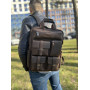 Брутальний чоловічий рюкзак з кишенями з кінської шкіри Newery N3081KC