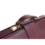 Елітний шкіряний саквояж зі шкіряною підкладкою Newery N8051Bordo