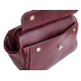 Елітний шкіряний саквояж зі шкіряною підкладкою Newery N8051Bordo