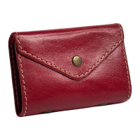 Кожаная визитница красного цвета Newery N3016GR
