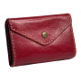 Кожаная визитница красного цвета Newery N3016GR