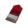 Кожаная визитница красного цвета Newery N3016GR