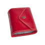 Кожаная визитница красного цвета Newery N3016GR