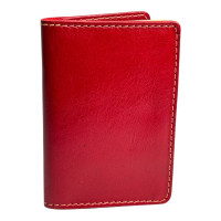 Красная кожаная обложка для паспорта Newery N2126GR