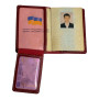 Красная кожаная обложка для паспорта Newery N2126GR