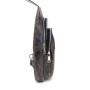Серая сумка слинг из натуральной кожи Newery N9012KTJ