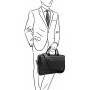 Чоловічий портфель у зернистій шкірі Newery N9523FA