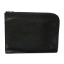 Чёрная кожаная папка для документов Италия TONY PEROTTI Italico 8017L nero