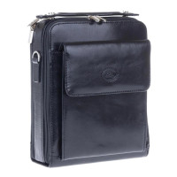 Брендова шкіряна барсетка TONY PEROTTI Vernazza 9194 nero