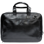 Чёрная кожаная деловая сумка TONY PEROTTI Italico 9152 nero