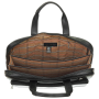 Чёрная кожаная деловая сумка TONY PEROTTI Italico 9152 nero