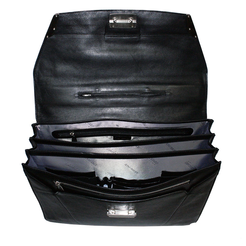Мужской кожаный портфель TONY PEROTTI Giugiaro 9427-42 NERO