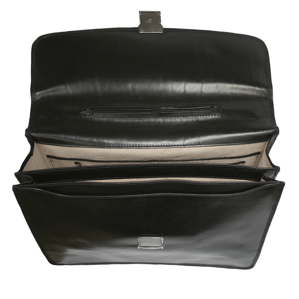 Мужской кожаный портфель Tony Perotti Italico 8008/40 nero